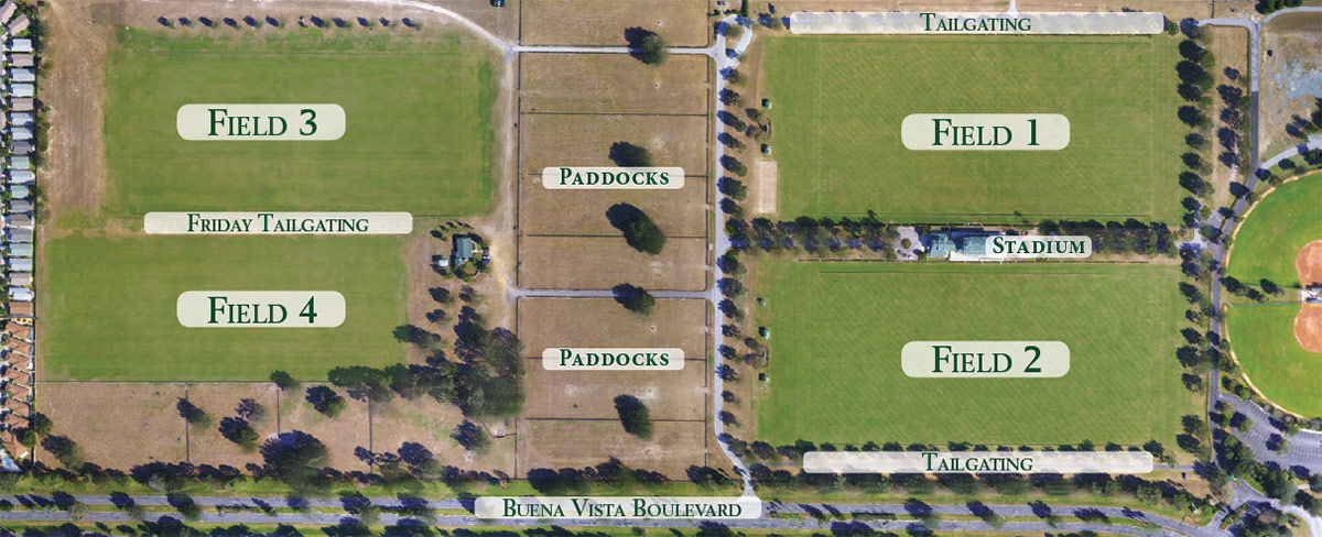The Villages Polo Club Map of Field