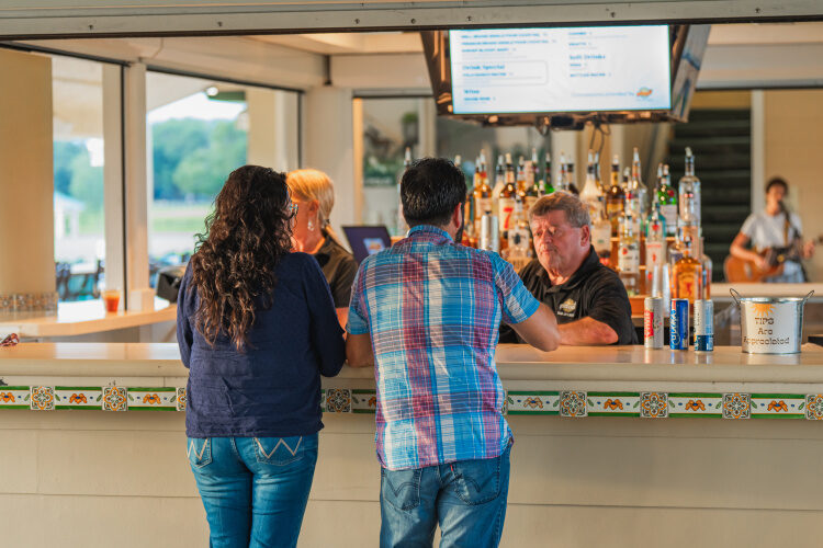 The concession stand at The Villages Polo Club with live music