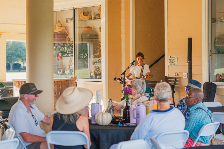 Villagers enjoying live music at The Villages Polo Club