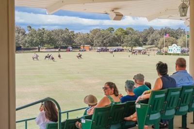 spectators watching a Polo match in central Florida
